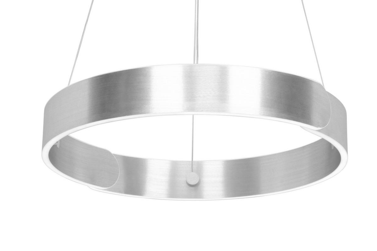 LAMPA WISZĄCA LED OTIS *DK* - kolor aluminiowy, Design, metal (63/64/150cm) - Dieter Knoll