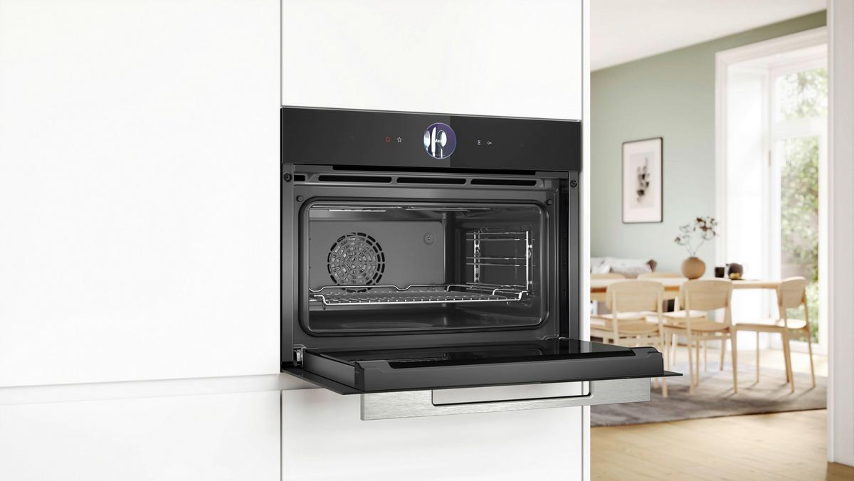 Kompaktbackofen CSG7361B1 Schwarz/Edelstahlfarben - Edelstahlfarben/Schwarz, MODERN, Glas/Metall (59,4/45,5/54,8cm) - Bosch