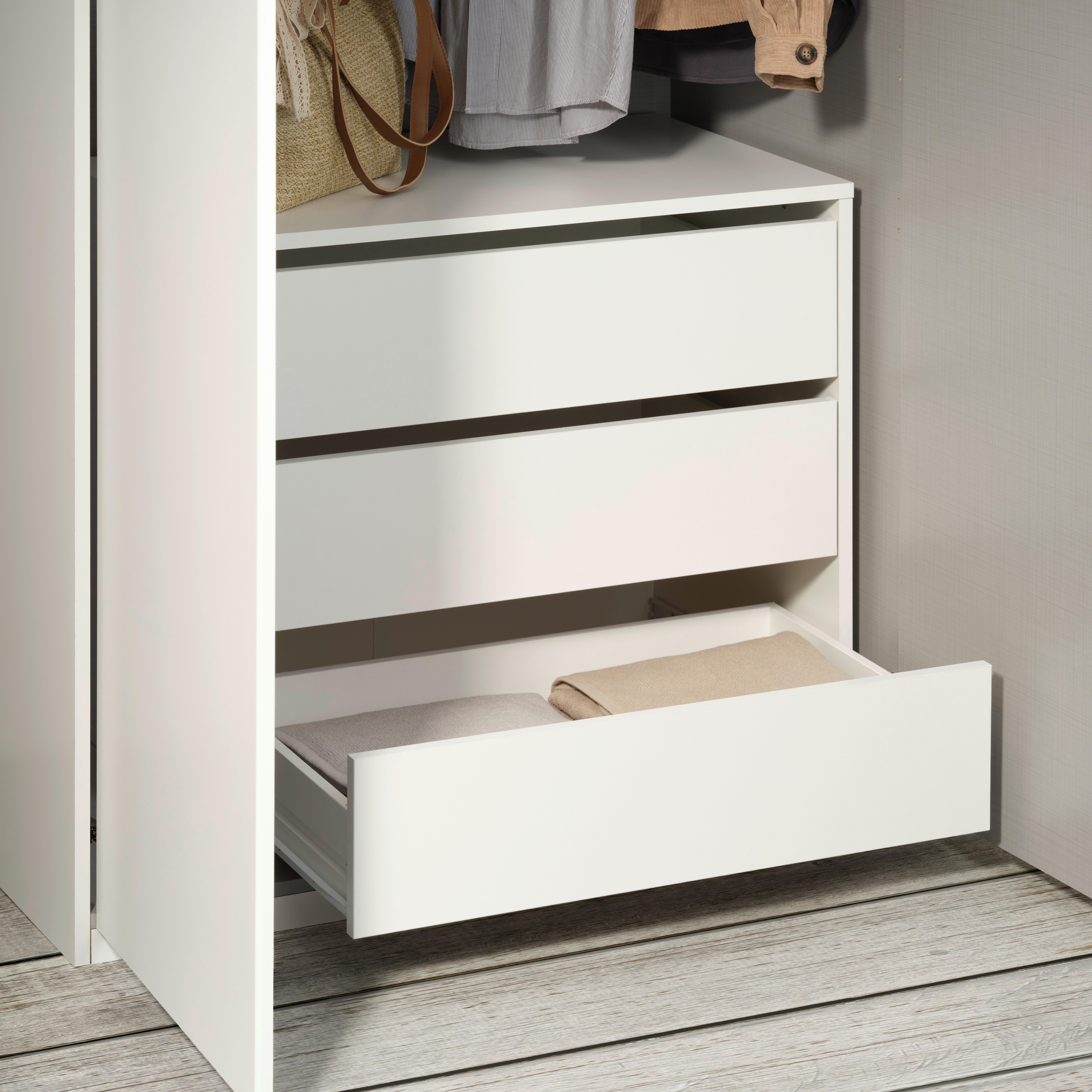 LÅDSET UNIVERSAL II - vit, Klassisk, trämaterial (70/61/44cm) - Based