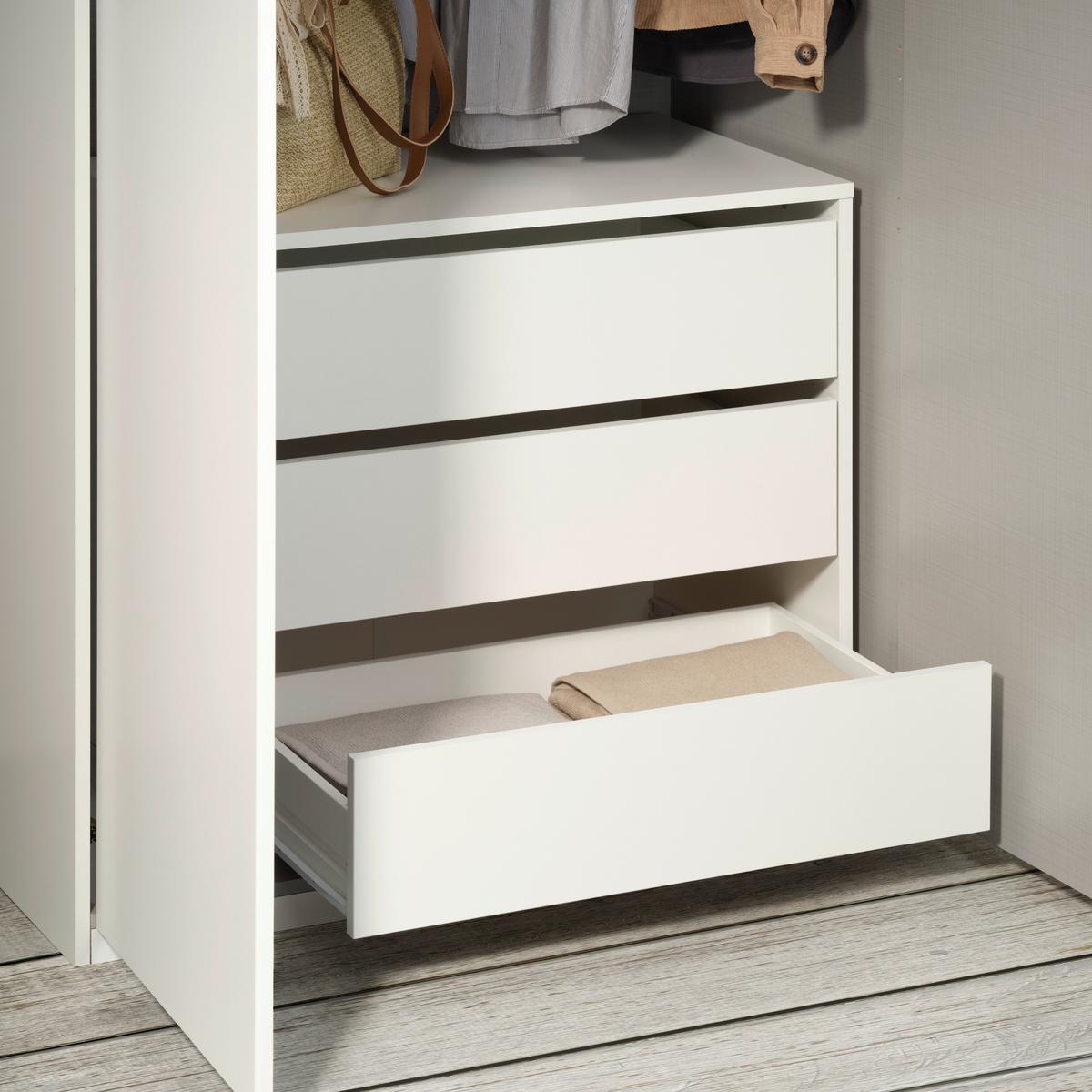 Fiók Szett Universal - fehér, Konventionell, faalapú anyag (70/61/44cm) - Mömax