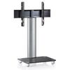 Stojalo Za Tv Tosal Črno Srebrna, 60 Cm - srebrne barve/črna, Konvencionalno, kovina/steklo (60/100/44cm) - MID.YOU