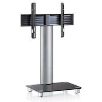 Stojalo Za Tv Tosal Črno Srebrna, 60 Cm - srebrne barve/črna, Konvencionalno, kovina/steklo (60/100/44cm) - MID.YOU