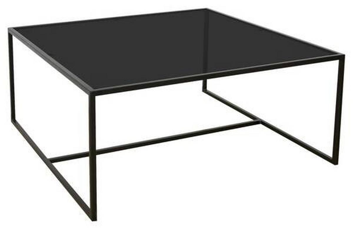 STOLIK KAWOWY SIMPLE - czarny, Design, metal/szkło (80/80/36cm) - Novel