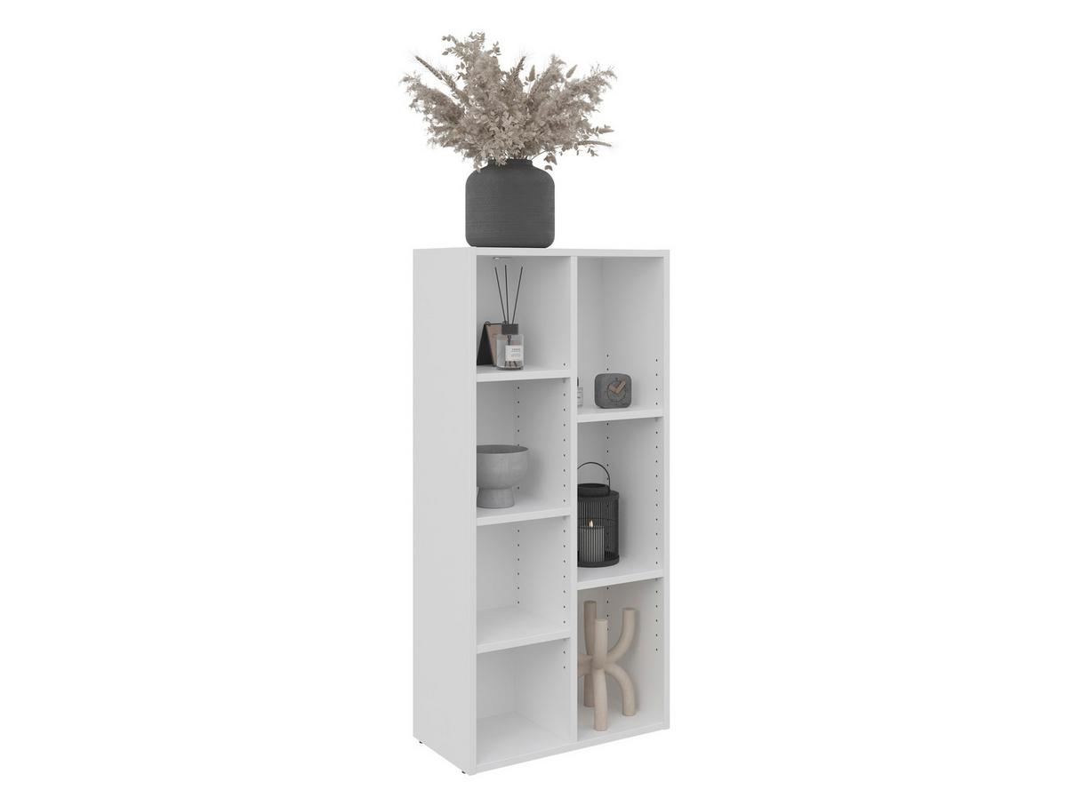 REGAŁ SWIFT - biały, Basics, materiał drewnopochodny (50/106/26cm) - Boxxx