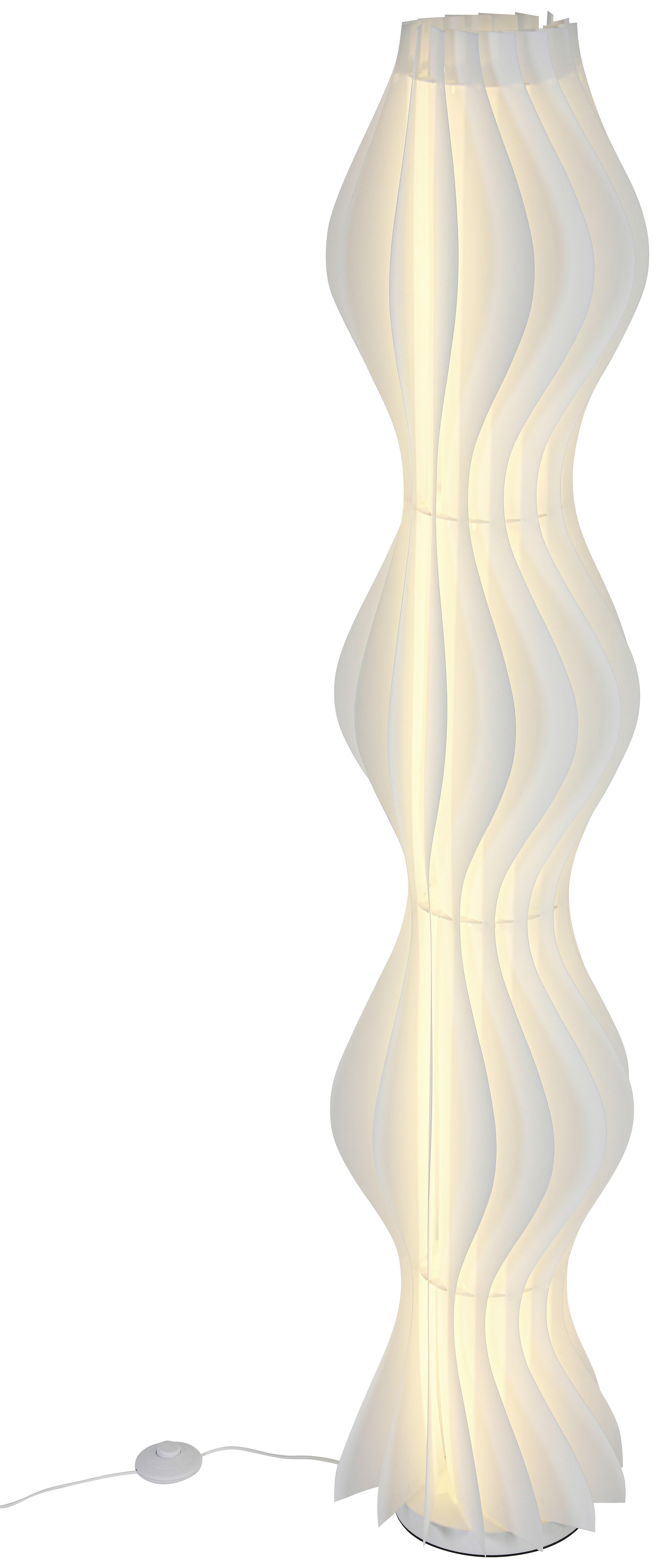 LED-GOLVLAMPA ALEXANDER - vit, Modern, metall/plast (30/150cm) - Mömax