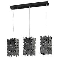 Hängeleuchte Foresta Schwarz max. 22 Watt - Schwarz, Design, Metall (55/100cm)