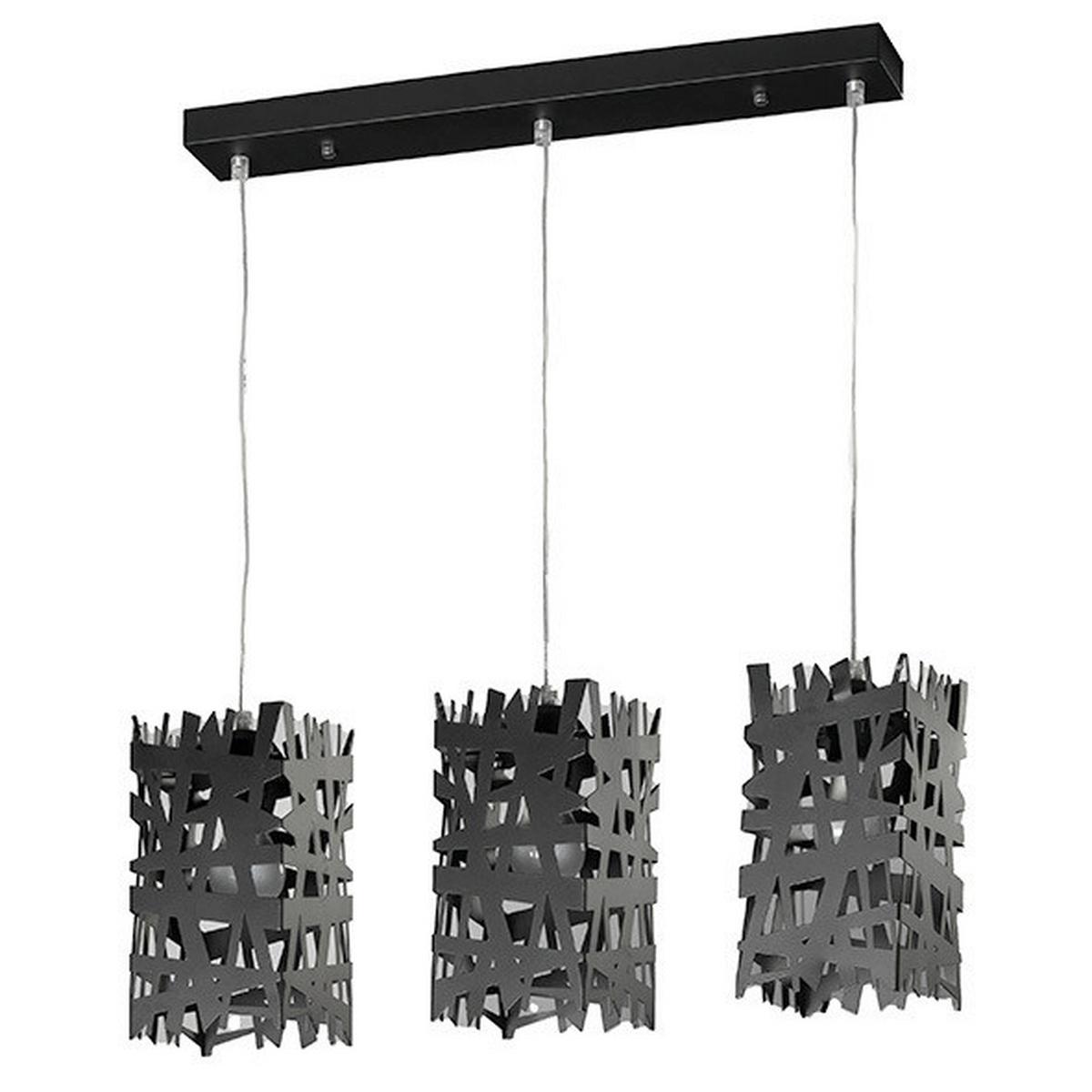 Hängeleuchte Foresta Schwarz max. 22 Watt - Schwarz, Design, Metall (55/100cm)