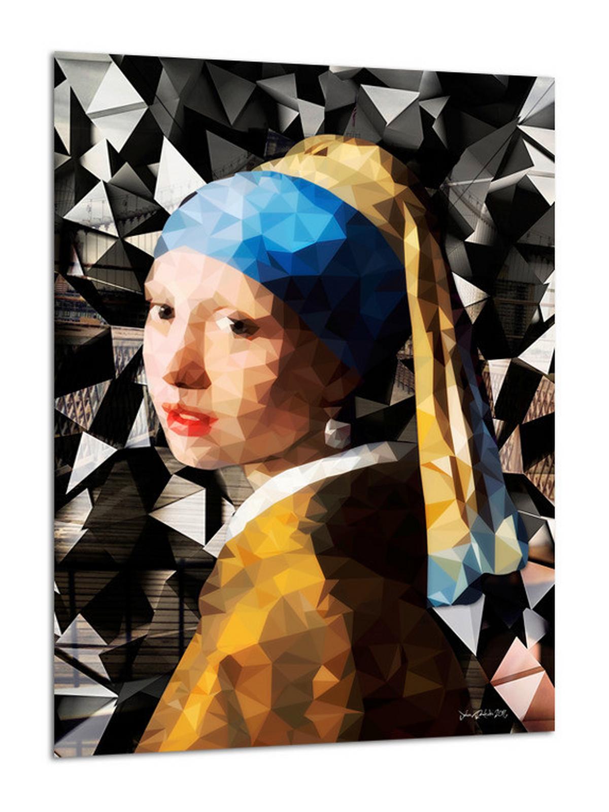 Glasbild Vetro ca. 70x100cm - Multicolor, Glas/Papier (70/100cm) - Modern Living