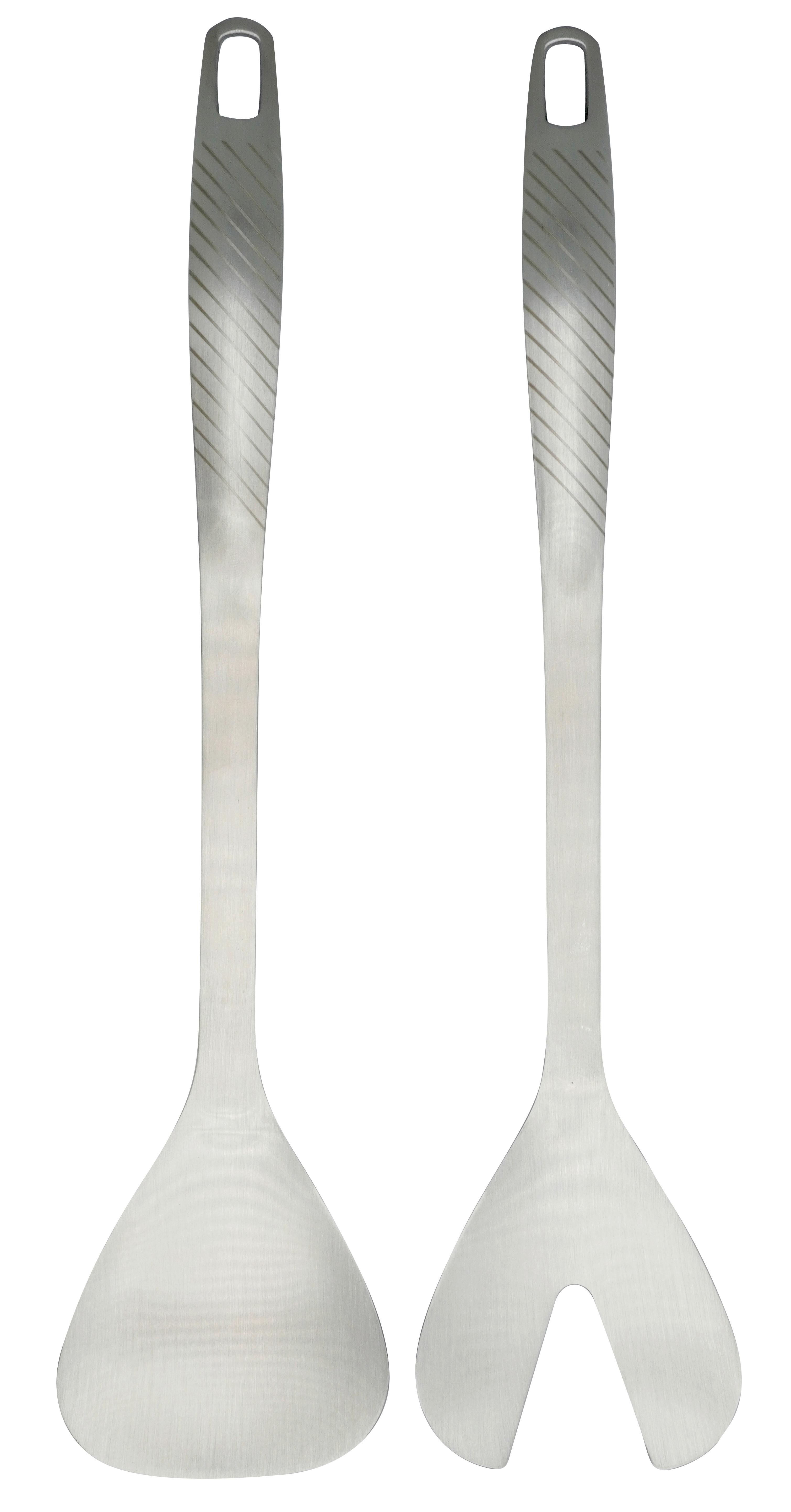 Salatbesteck Gourmet in Silberfarben - Silberfarben, Konventionell, Metall - Premium Living