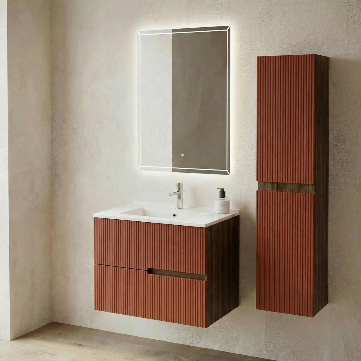 Element Ispod Umivaonika Eva - boje oraha/antracit, Moderno, drvni materijal (60/51/46cm)