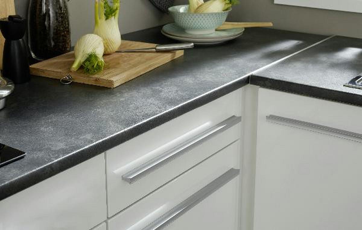 Eckküche Jazz mit Geräten ca.260x175cm Weiß Hochglanz - Weiß Hochglanz/Anthrazit, Basics, Holzwerkstoff/Kunststoff (260/175cm) - P & B