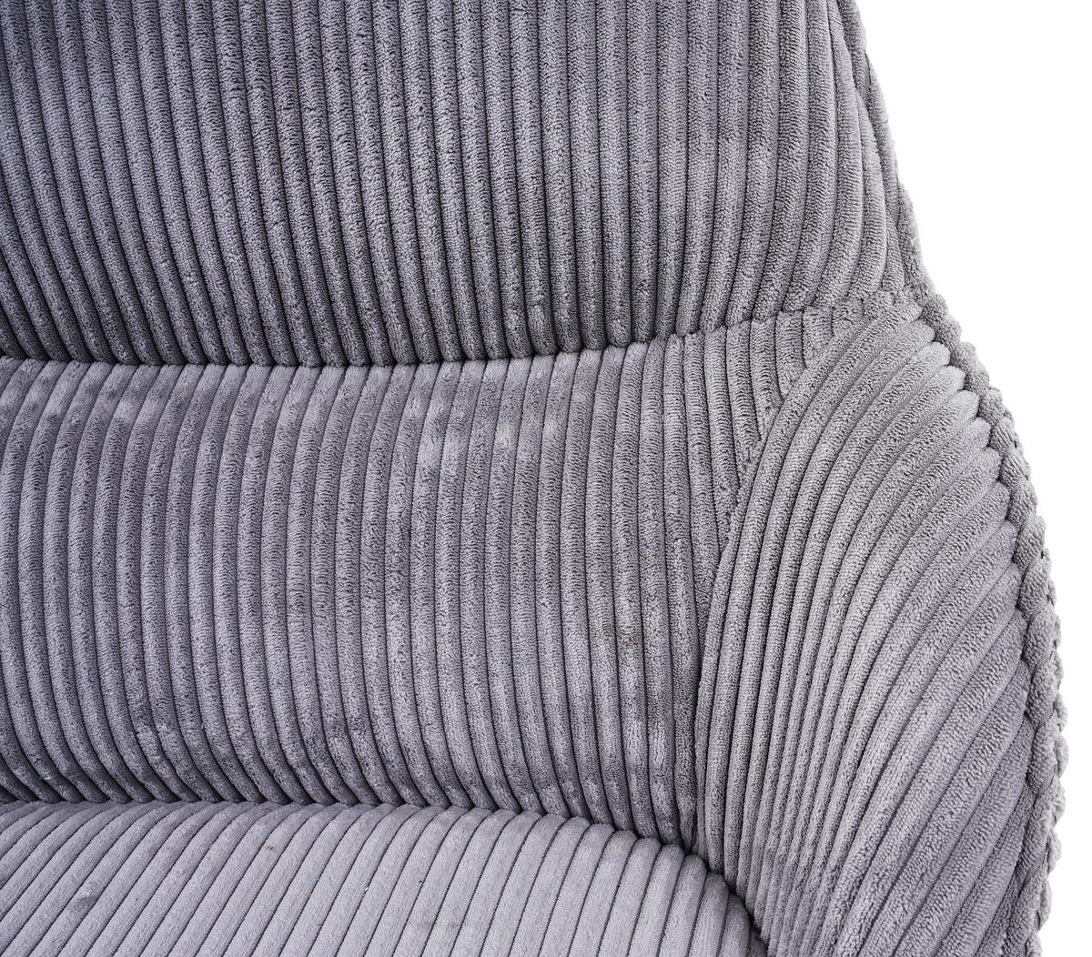 Klop Bursa, Siva - siva/črna, Moderno, kovina/tekstil (163/67/85cm) - MID.YOU