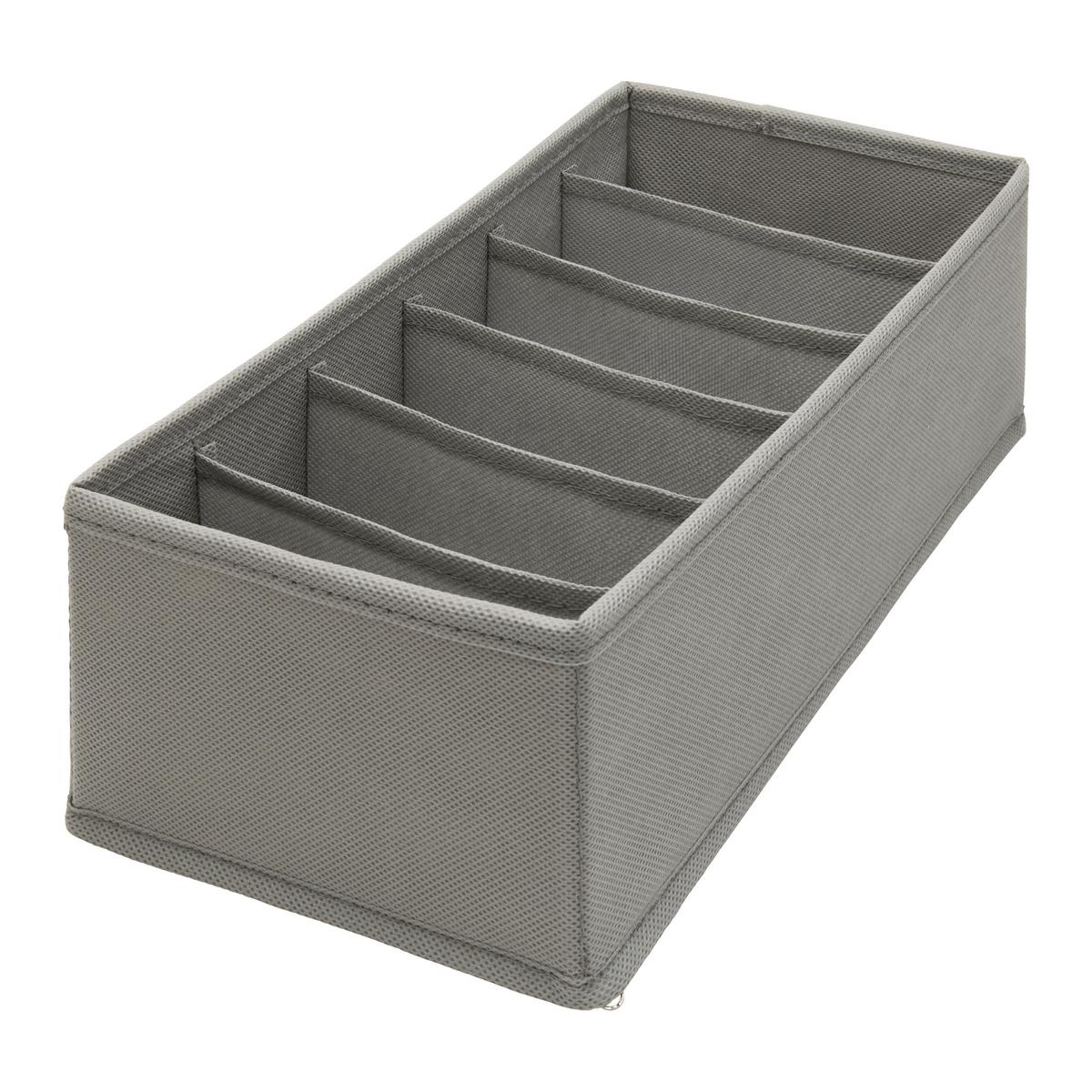 Set de cutii pentru depozitare Monk - gri închis, Modern, hârtie/textil - Mömax