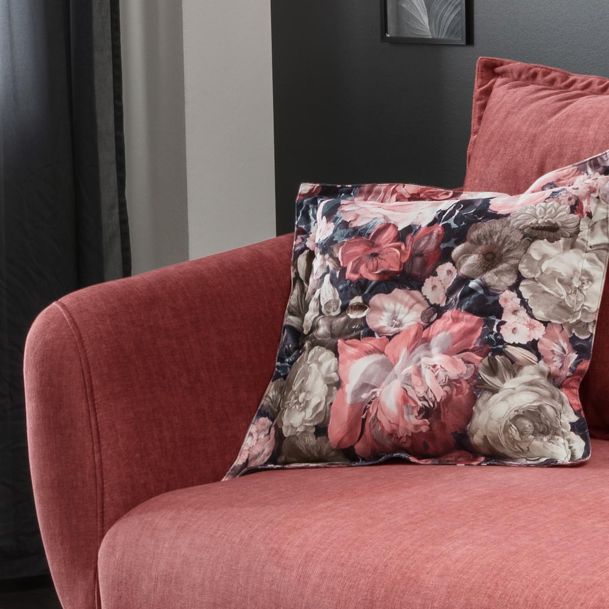 3-Sitzer-Sofa Baggio Koralle Velours - Koralle/Buchefarben, MODERN, Holz/Textil (236/94/103cm) - Livetastic