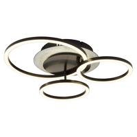 Led Stropna Svjetiljka Norberto - bijela/srebrne boje, Design, metal/plastika (46/42/11,5cm) - Globo