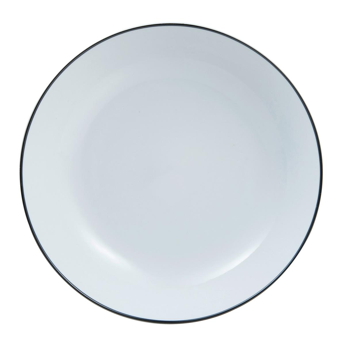 SERWIS OBIADOWO-ŚNIADANIOWY EDGE - biały, Lifestyle, ceramika (62/36/26cm)