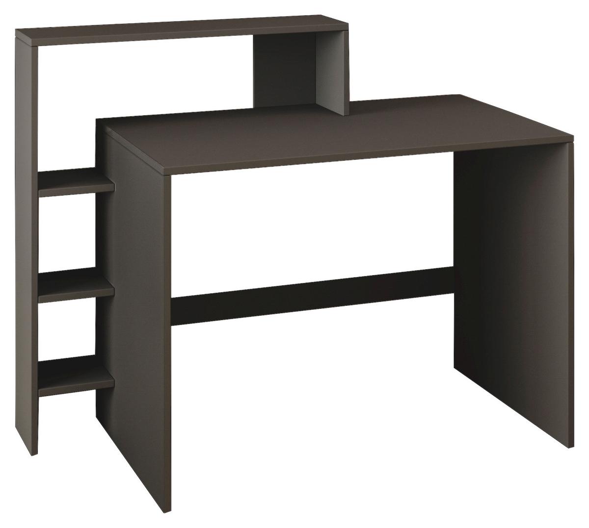 Schreibtischkombination Amber Anthrazit ca. 150x55x96cm - Anthrazit, Design, Holzwerkstoff (150/55/96cm) - Livetastic