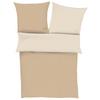 Bettwäsche Bugatti Satin ca. 155x220cm - Beige/Braun, KONVENTIONELL, Textil (155/220cm) - Bugatti