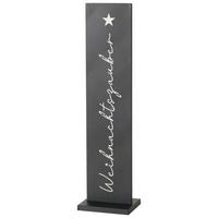 Dekoschriftzug Zauber I Schwarz - Schwarz, KONVENTIONELL, Metall (20/15/77cm) - Mömax