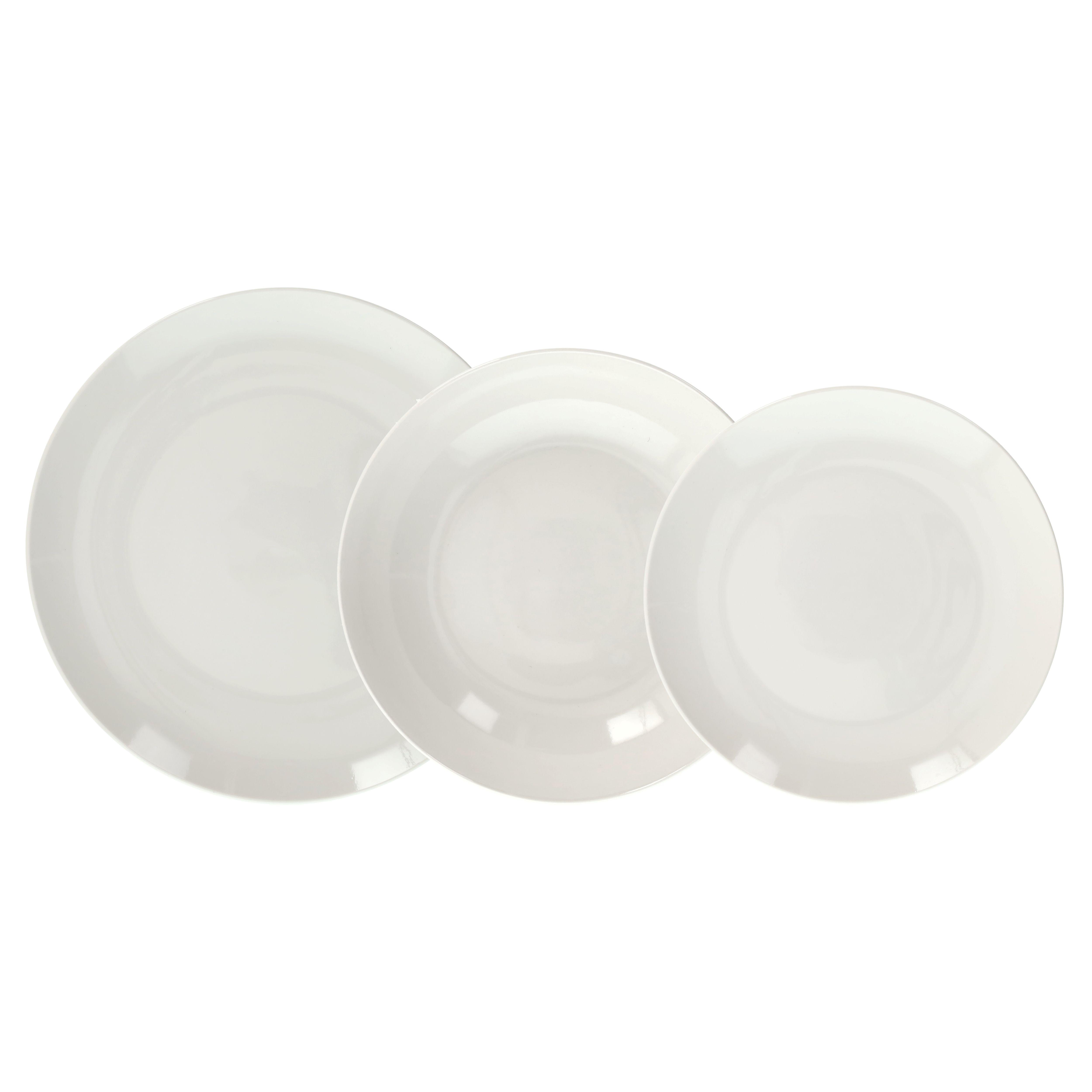 Servis 18/1 Modus Bianco - bijela, Basics, keramika (28/28/23cm) - Tognana