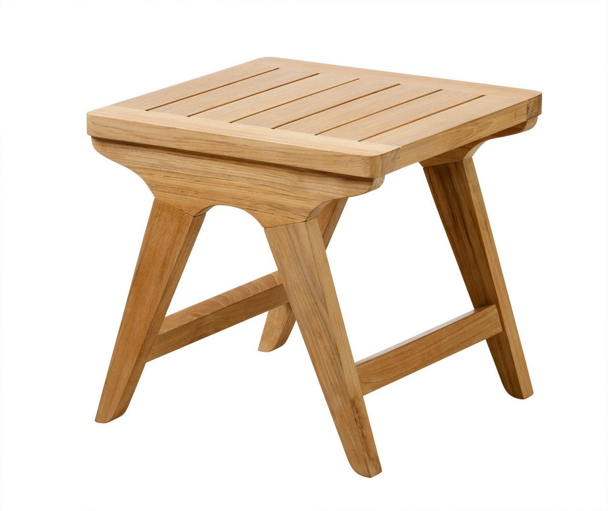 Loungetisch Eya T - Naturfarben/Teakfarben, Natur, Holz (45/45/42cm) - Gardenson