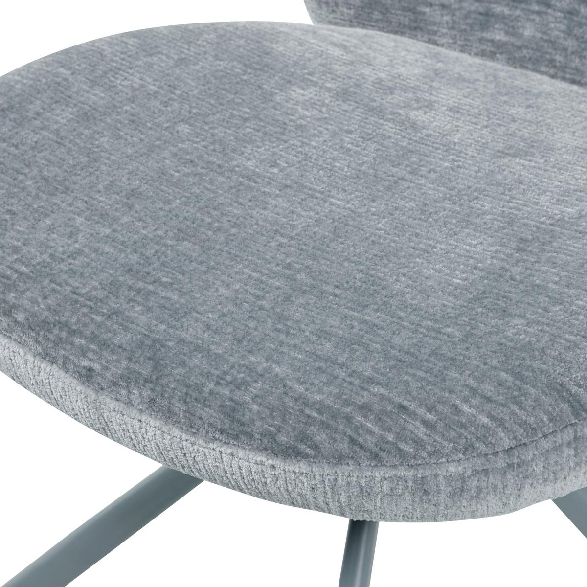 Stuhl-Set Femke 2er-Set Blau - Blau, MODERN, Textil/Metall (58/80/65cm) - Livetastic