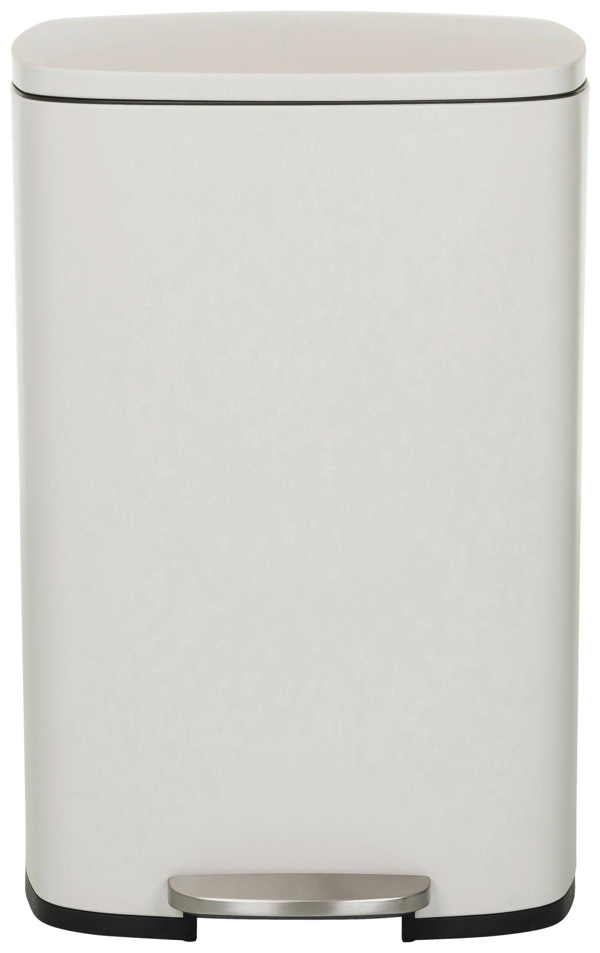 Abfallsammler Clean Beige ca. 30x64x42,5cm - Beige/Schwarz, MODERN, Kunststoff/Metall (30/64/42,5cm) - MID.YOU