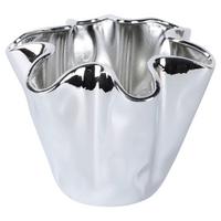 Vase Leo Silberfarben - Silberfarben, Keramik (22/16/19,5cm) - Mömax