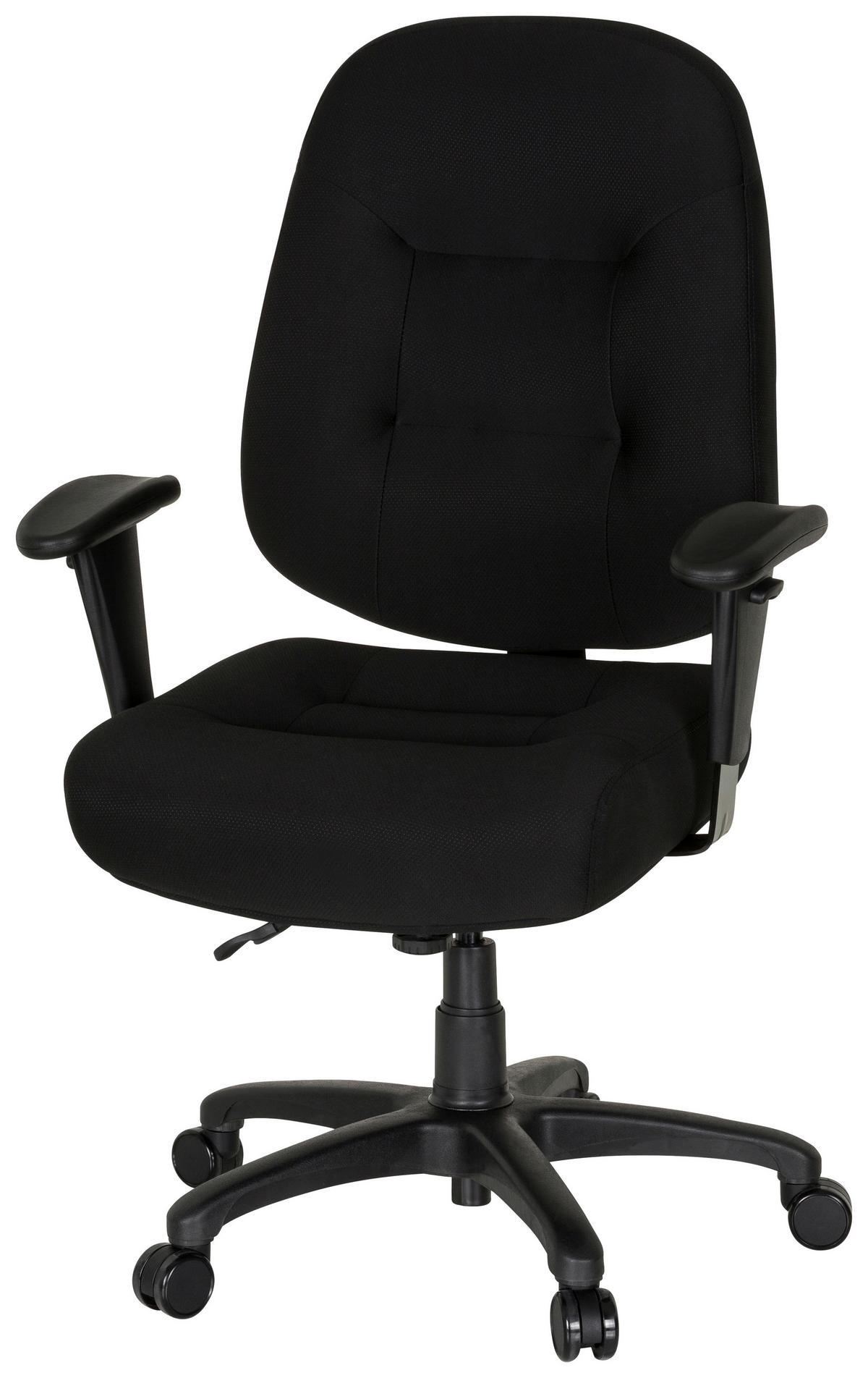 Pisarniški Stol Zenit Xxl, Črna - črna, Basics, umetna masa/tekstil (76/119/69cm) - MID.YOU