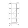 HYLLA ELVA -EXKLUSIV- - vit/silver, Modern, metall/trämaterial (70/173/40cm) - Mömax