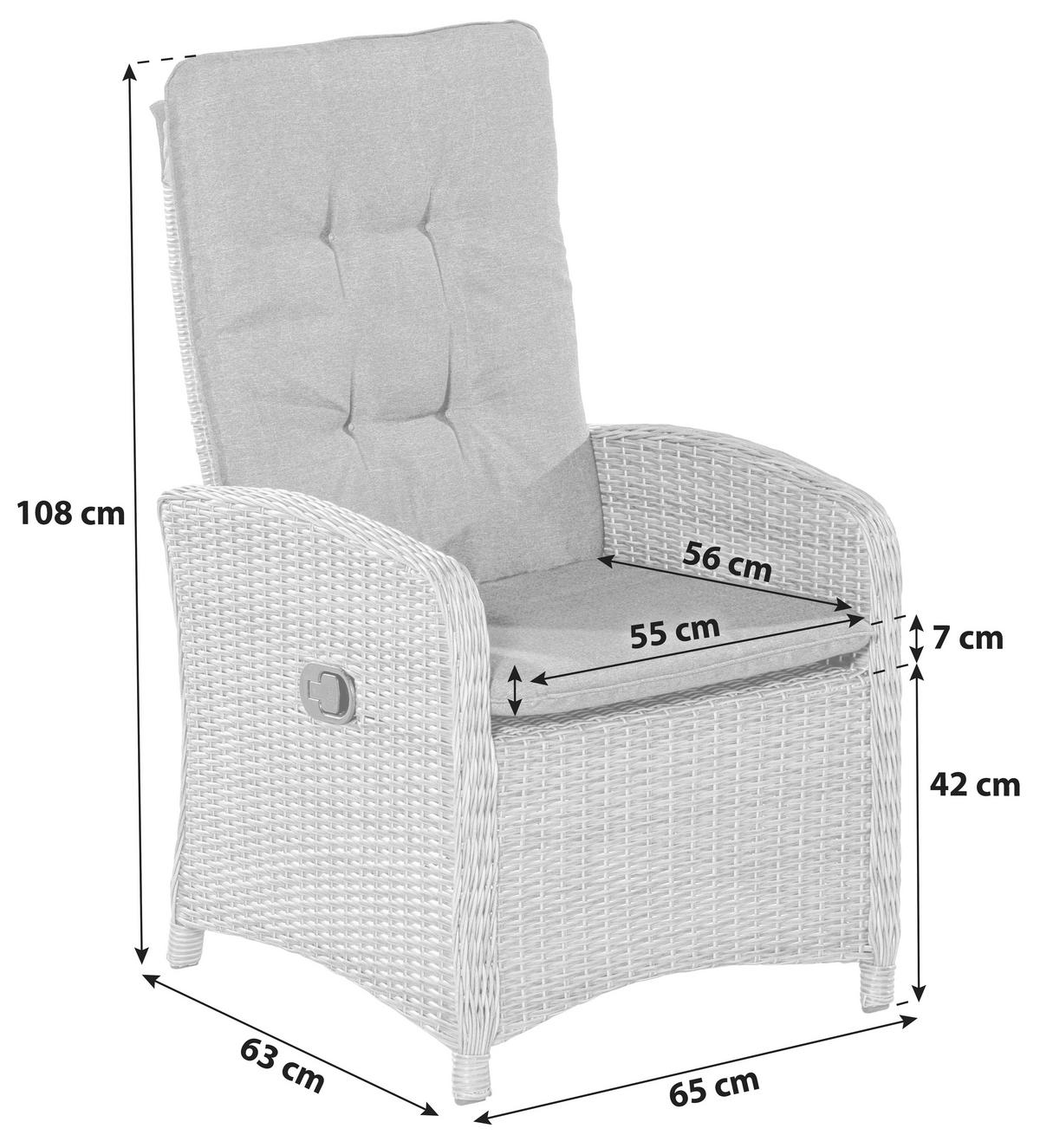 Set Vrtnih Stolov Atrani - bež/rjava, Konvencionalno, kovina/umetna masa (63/65/108cm) - Gardenson