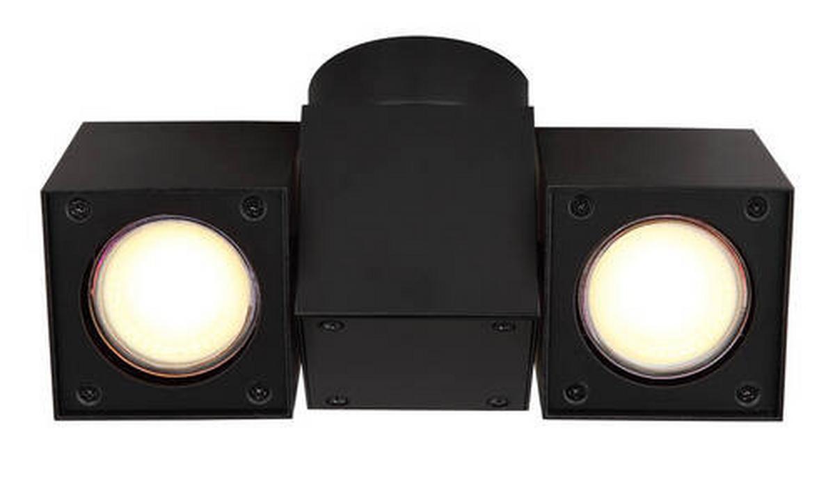 Strahler Erin Schwarz max. 35 Watt - Schwarz, Design, Metall (21,7/7/10,5cm) - Globo