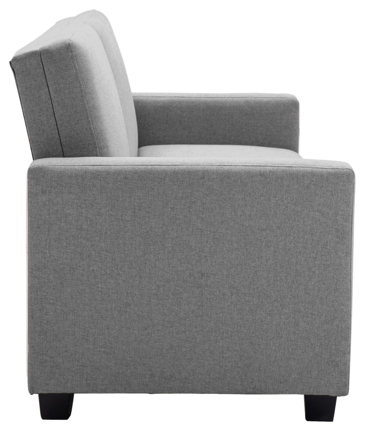 Zofa S Posteljno Funkcijo Kipu, Siva - siva/črna, Basics, umetna masa/tekstil (192/76/85cm) - P & B