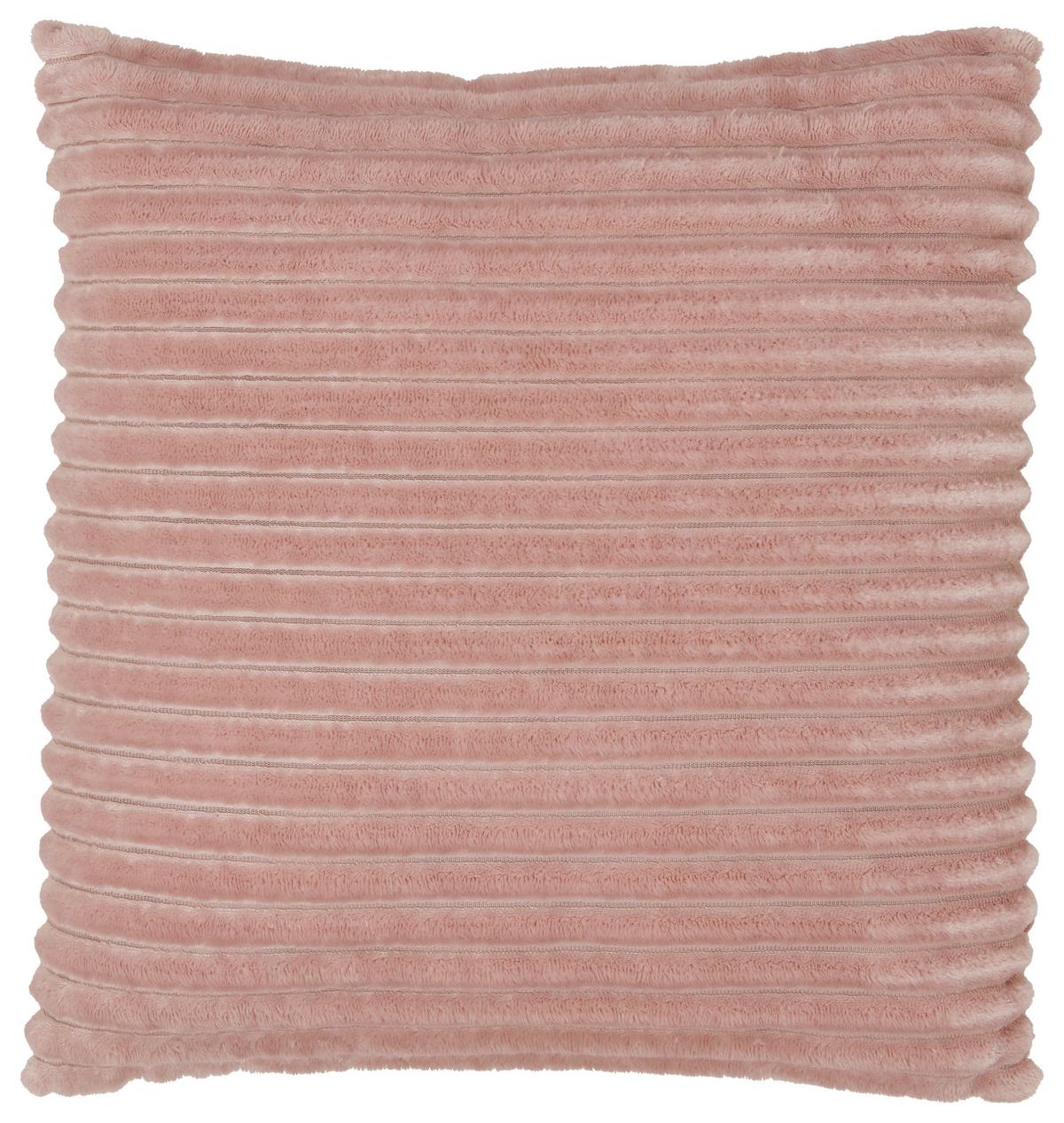 Zierkissen Cordi in Rosa ca. 45x45cm - Rosa, KONVENTIONELL, Textil (45/45cm) - Modern Living