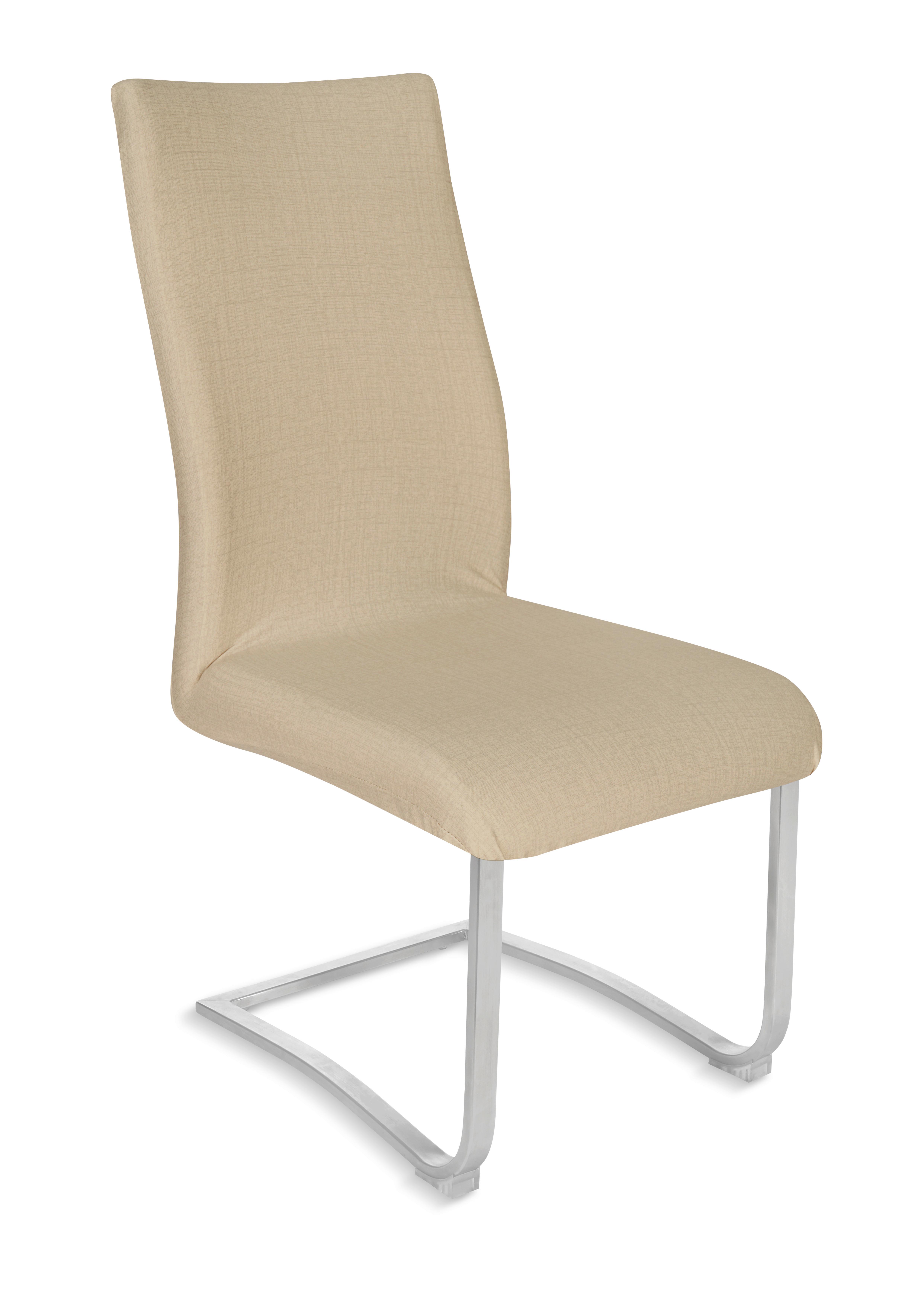 Stuhlhusse Fred Beige - Beige, KONVENTIONELL, Textil (48/48/68cm) - Mömax