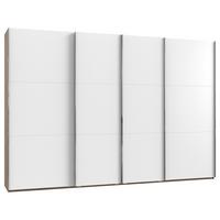 Ormar S Kliznim Vratima Level 36a - bijela/boje hrasta, Basics, drvni materijal/metal (350/216/65cm) - MID.YOU
