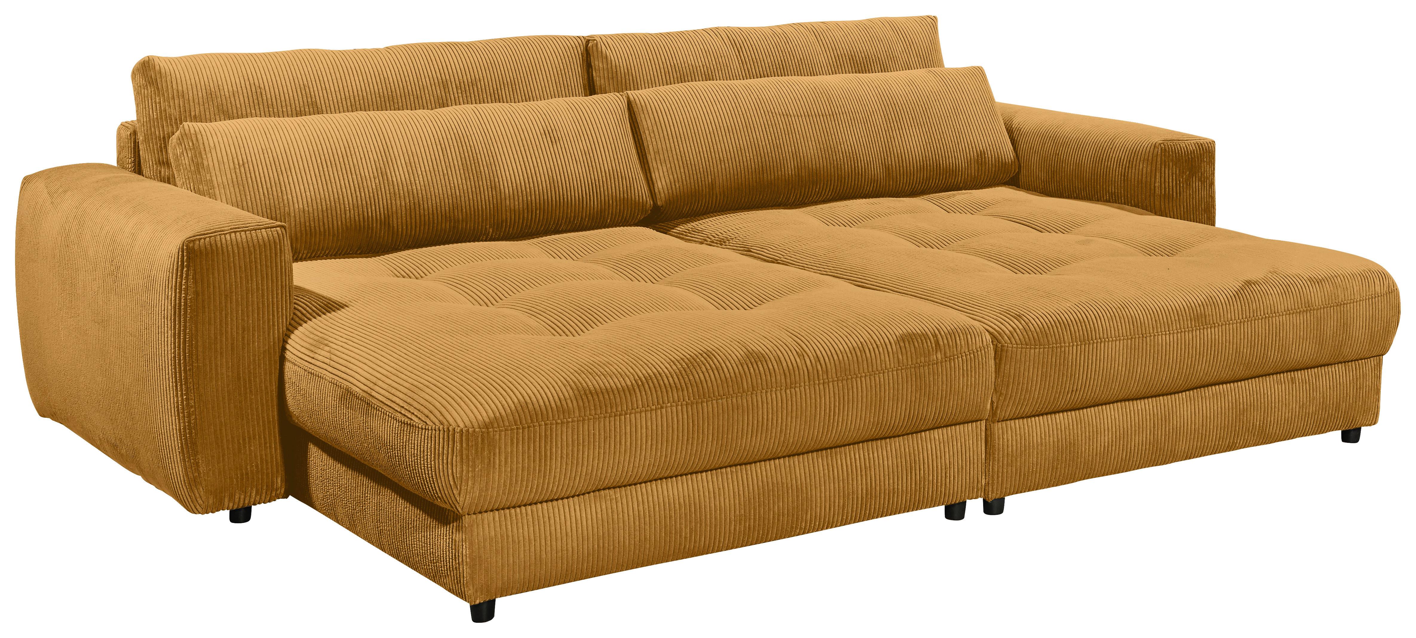 Bigsofa Barura Loveseat ca. 292x194 cm Gelb - Gelb/Schwarz, KONVENTIONELL, Holzwerkstoff/Kunststoff (292/90/194cm) - MID.YOU