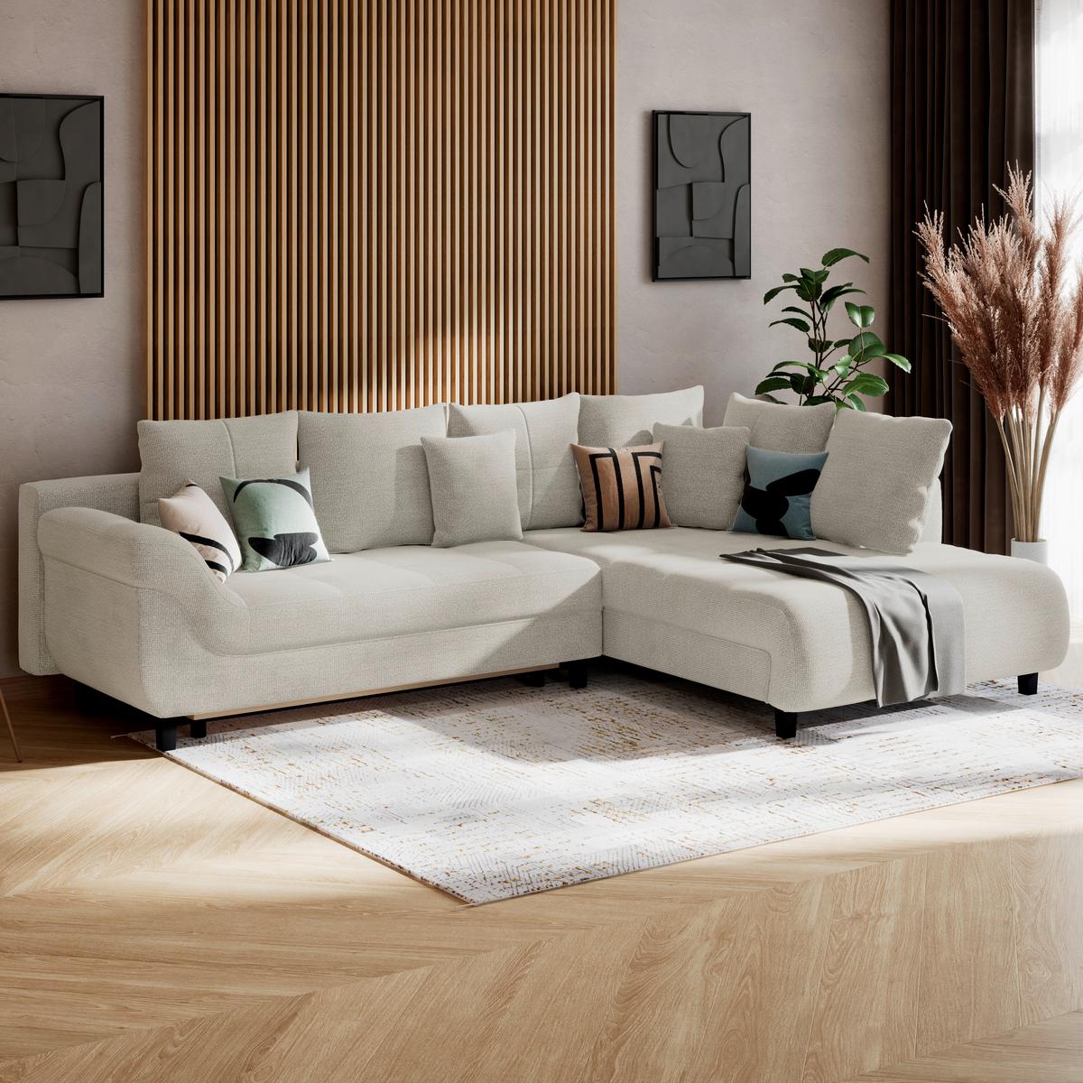 Coltar MENDOZA - grej, Konventionell, textil (309/197cm) - Modern Living