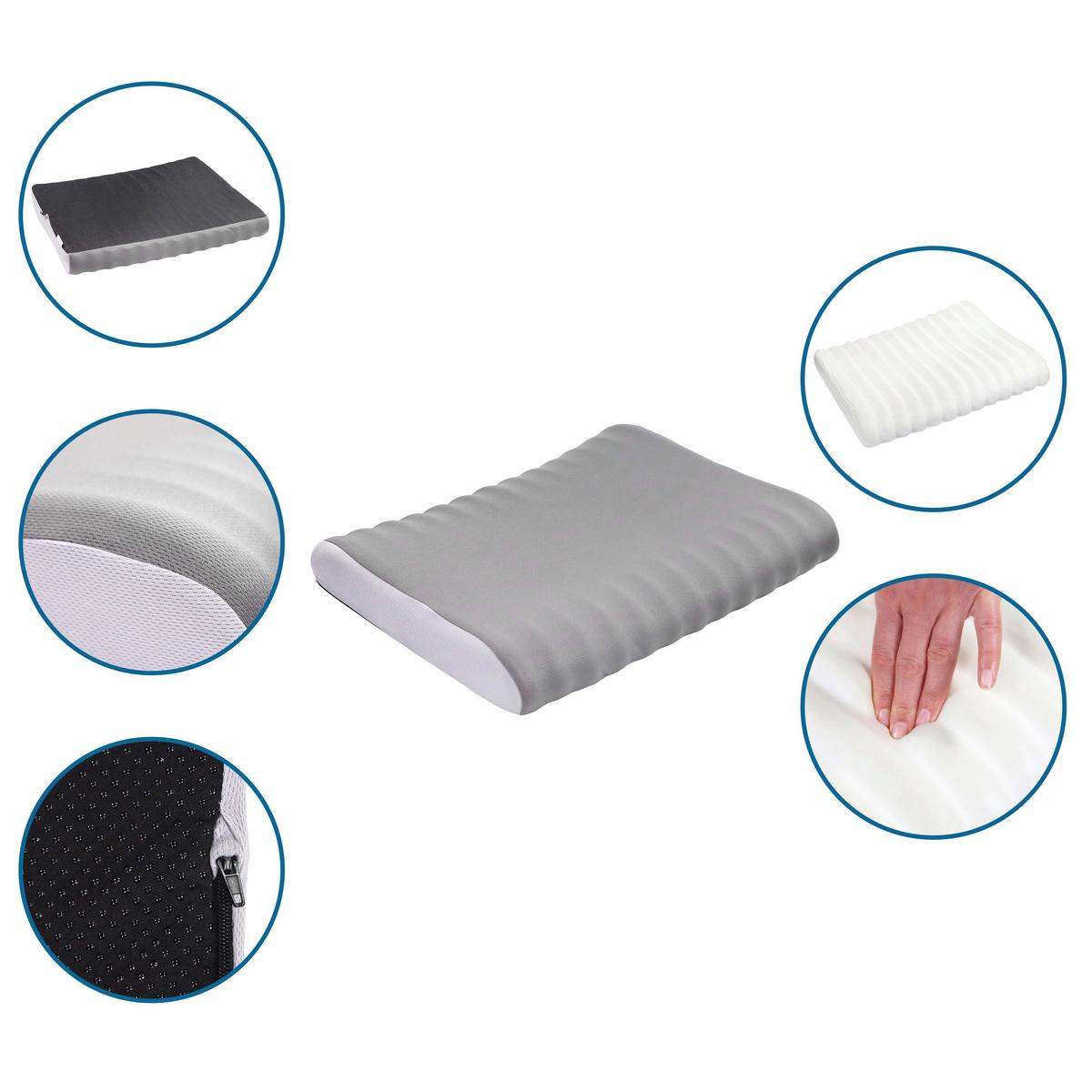 Sedežna Blazina Medisit V, Siva - Basics, tekstil (44/7/37cm) - MID.YOU