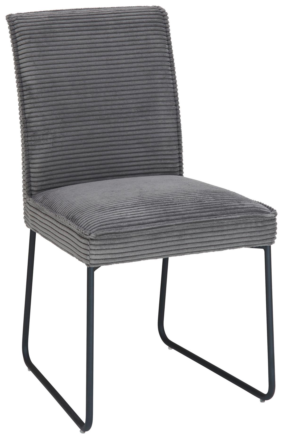 KRZESŁO ADAM - ciemnoszary/czarny, Modern, metal/tkanina (48/62/87,5cm) - Livetastic