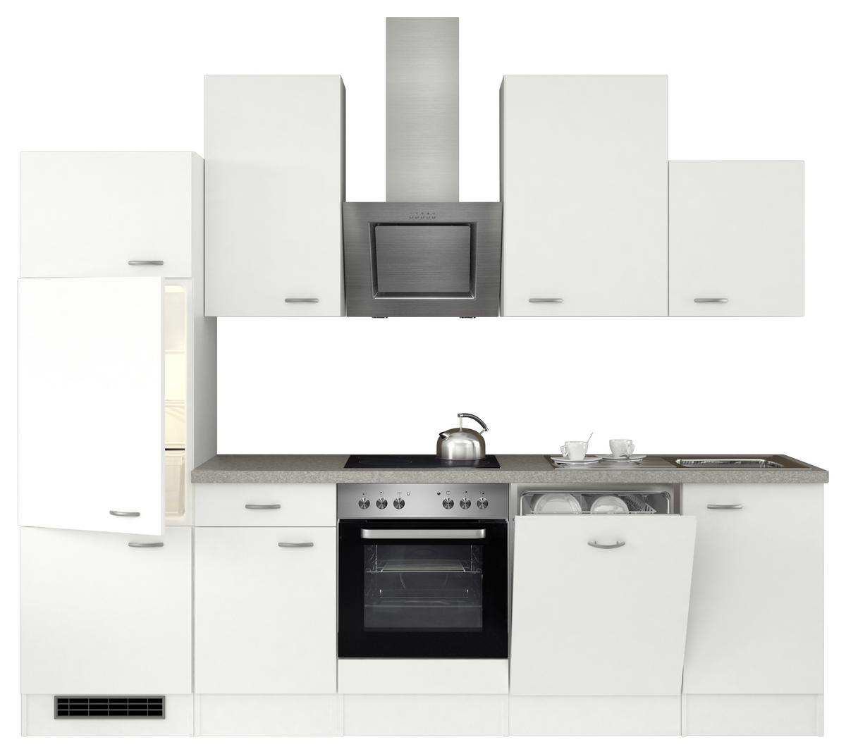 Kuhinjski Blok Wito 280-2301-015 - bijela/boje oplemenjenog čelika, Moderno, drvni materijal/plastika (280cm) - MID.YOU