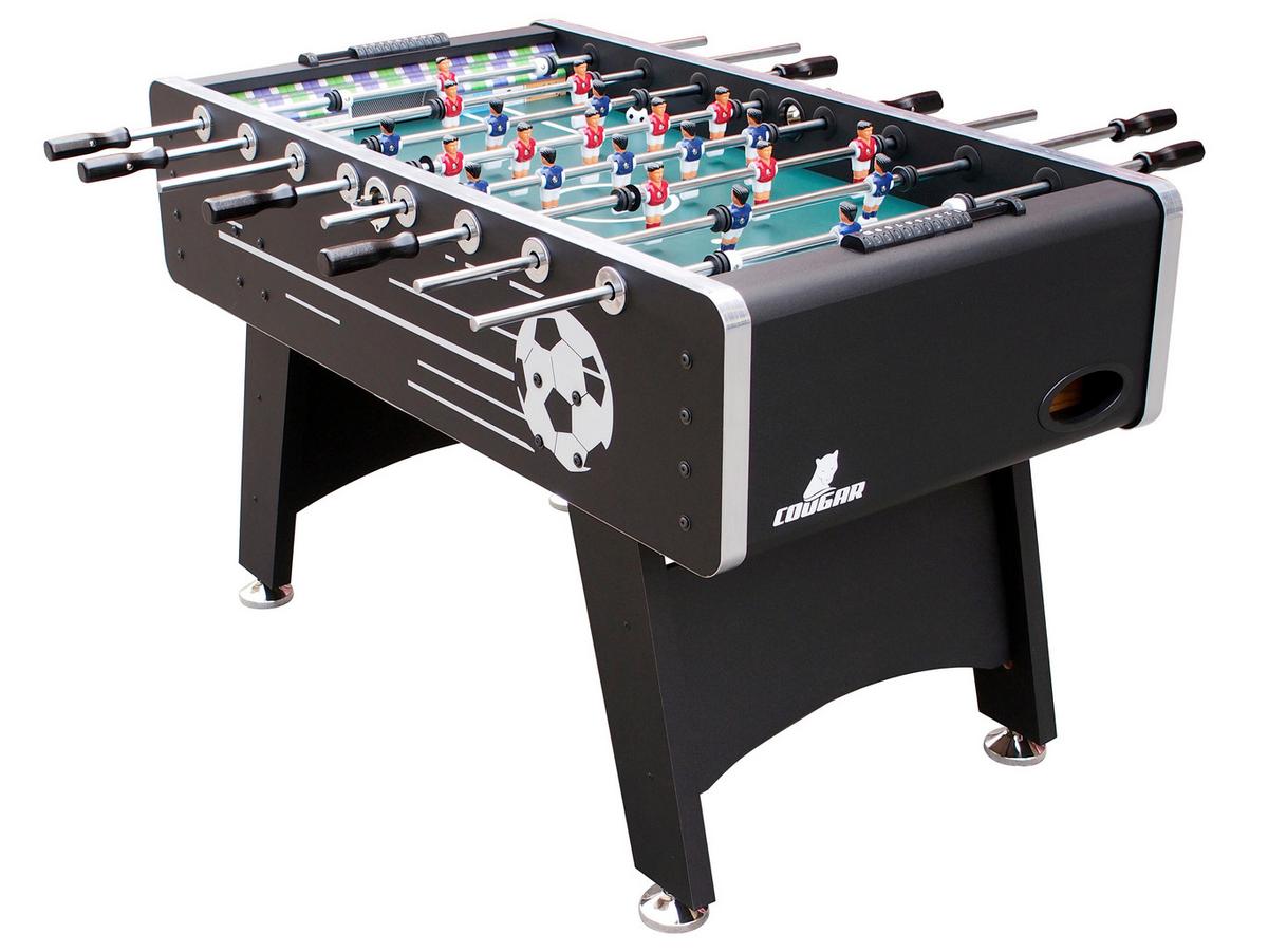 Tischfußball Arena in Schwarz - Schwarz, Basics, Holz (75/88/141cm) - Ambia Garden