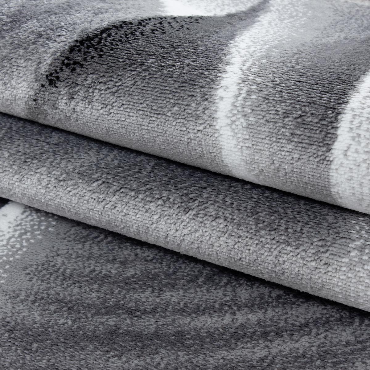 Webteppich Parma Schwarz ca. 200x290cm - Schwarz, KONVENTIONELL, Textil (200/290cm) - Novel