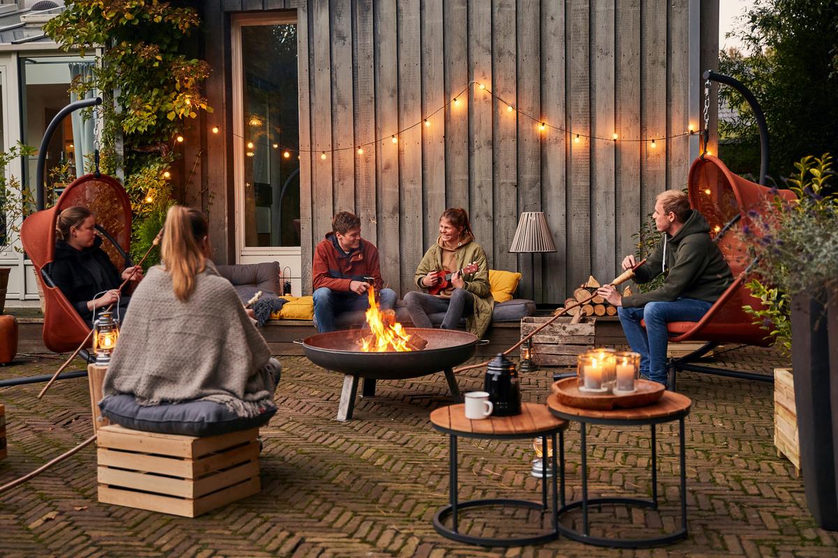 HÄNGESESSEL N85548 - Anthrazit/Rot, KONVENTIONELL, Kunststoff/Textil (123/192/102cm) - Siena Garden