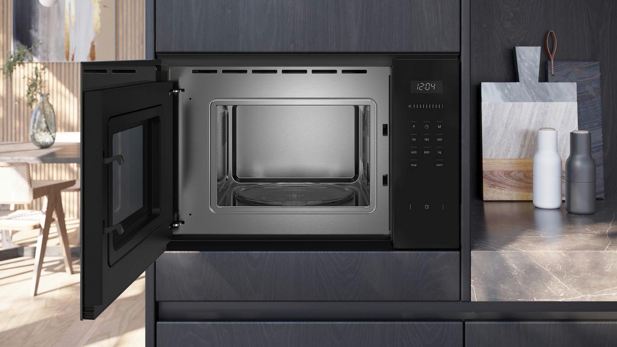 Einbaumikrowelle BF525LMS0 - Edelstahlfarben, Metall (59,4/38,2/29,7cm) - Siemens