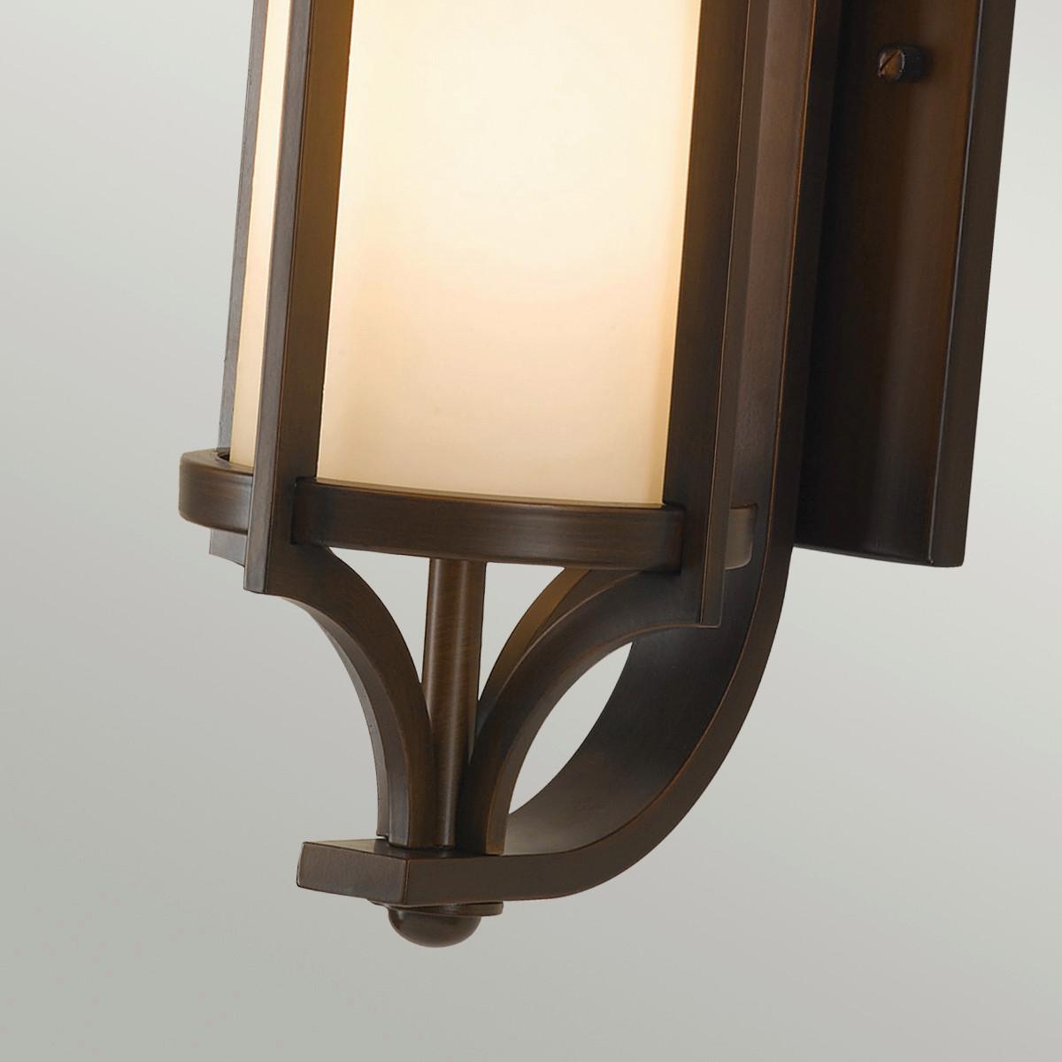 Kültéri Falilámpa Fe-Merrill1-S - bronzszínű, Konventionell, üveg/fém (19.4/38.8/24.1cm) - Elstead Lighting