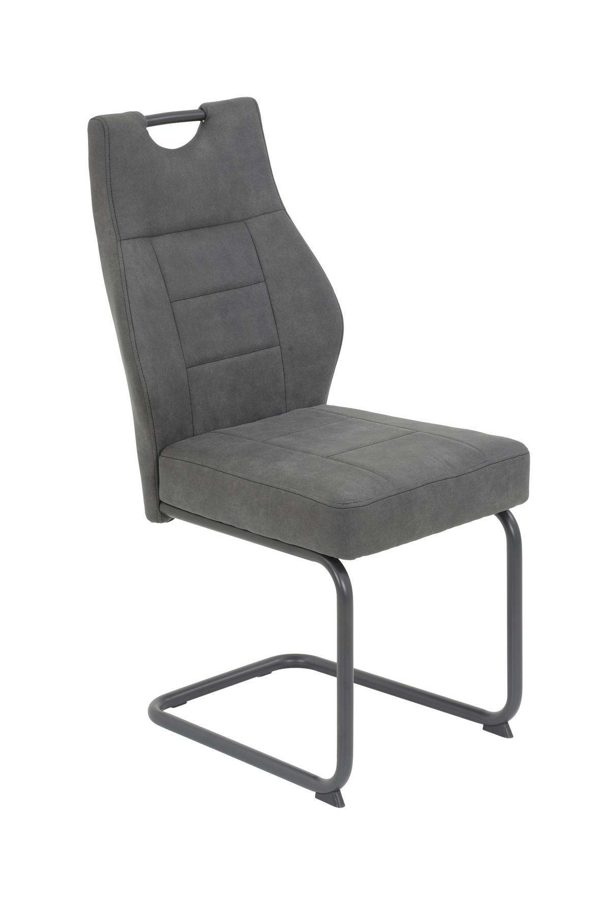 TISCHGRUPPE INN G - Anthrazit/Eiche Artisan, MODERN, Holzwerkstoff/Textil (140/76/90cm) - MID.YOU