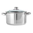 Kochtopf Paula in Edelstahl, 3,3 Liter - Klar/Edelstahlfarben, KONVENTIONELL, Glas/Metall (20/11,5cm) - MÖMAX modern living