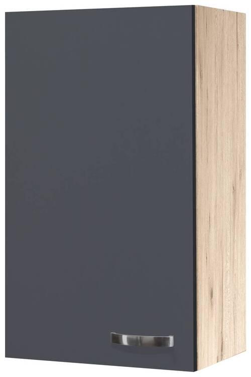 Corp superior de bucătărie SHADOW   H50-89 - gri închis/stejar San Remo, Modern, material pe bază de lemn (50/89/32cm)