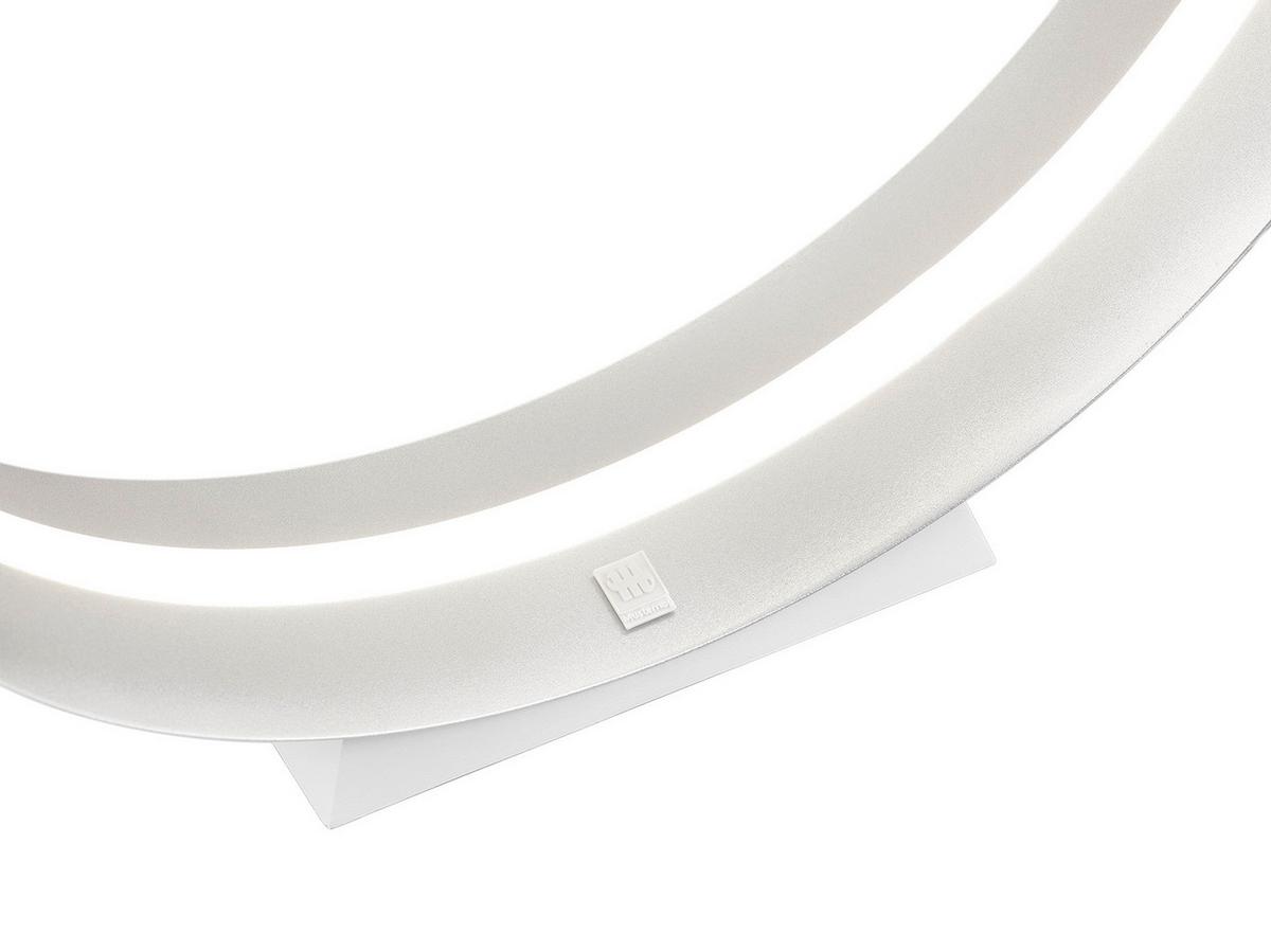 LAMPA STOŁOWA LED MR54461131 LOOP - kolor srebrny/biały, Konventionell, metal (45/45cm) - Musterring